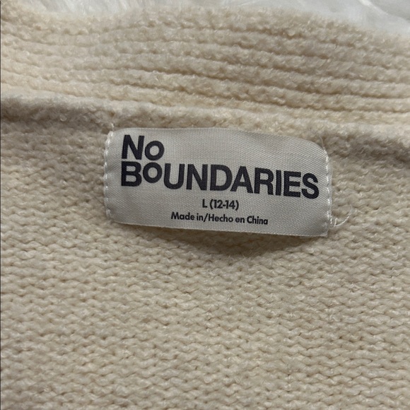 No Boundaries Cream and Brown Bear Cardigan - Picture 3 of 4